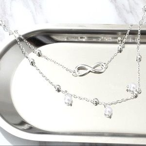 Silver Infinity Ankle Bracelet